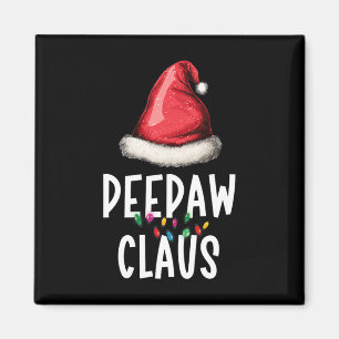 Imán Familia Bunnyaw Claus Navidad Santas Pijama Coinci