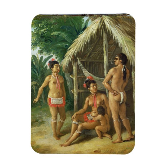 Imán Familia caribe de las Islas de Oleario en el exter (Vertical)
