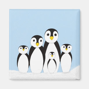 Imán Familia Cute Penguin