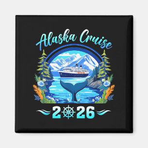 Imán familia de ballenas de Alaska amigos grupo alaskan