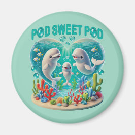 Imán Familia de ballenas "Pod Sweet Pod"