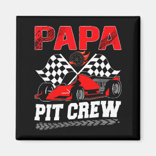Imán Familia de carreras Papa T Crew coche de carreras 