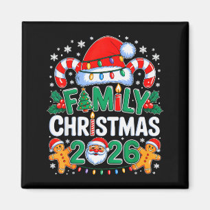 Imán Familia de Navidad 2026 Equipo de Santa Claus Coin