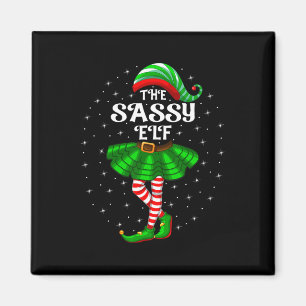Imán Familia de Navidad Mujer Niñas Mamá El Sy Elf Ch
