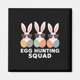 Imán Familia de Pascua de Chicas de la Escuadrón de Caz