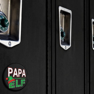 Imán Familia Elf   Festividades de Navidades de Papa El