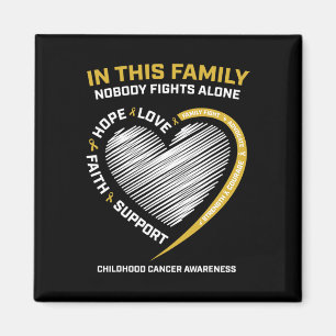 Imán Familia Gold Nadie lucha solo contra el cáncer inf