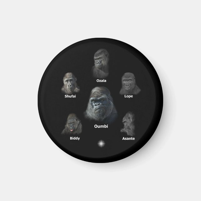 Imán Familia Gorilla (Frente)