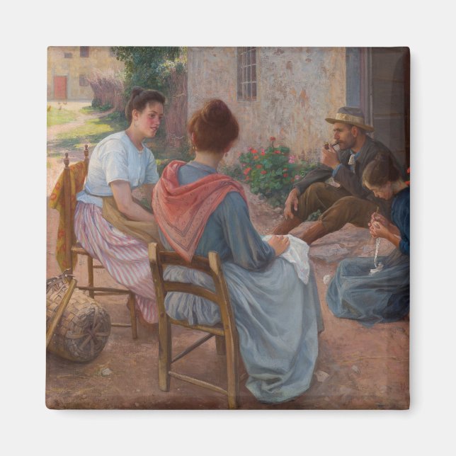 Imán Familia italiana tradicional (Italia antigua) (Frente)