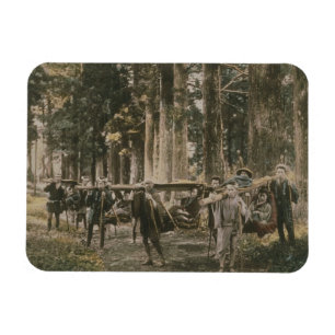 Imán Familia japonesa siendo transportada en basura, añ