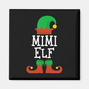 Imán Familia Los Navidades De Mimi Elf Que Coinciden Co