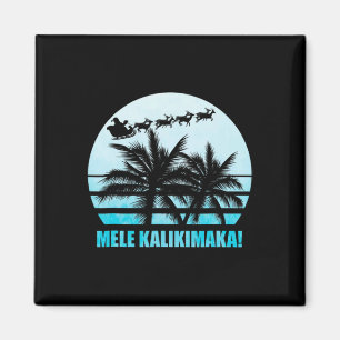 Imán Familia Navidades retro de Mele Kalikimaka va