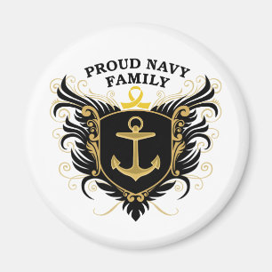 Imán Familia orgullosa de la marina de guerra