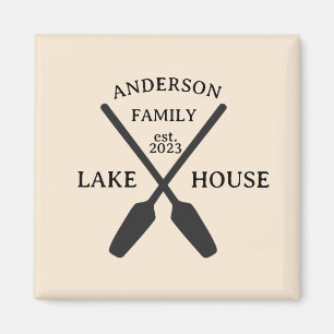 Imán Familia Personalizada Nombre Casa Lago