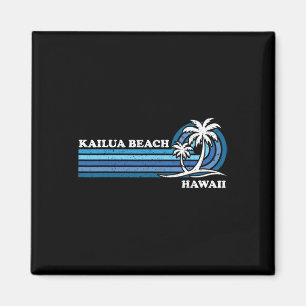 Imán Familia Retro Vintage Vacaciones Hawaii Kailua Bea