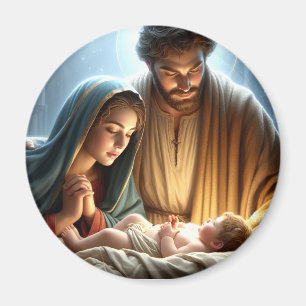 Imán Familia Santa navidad