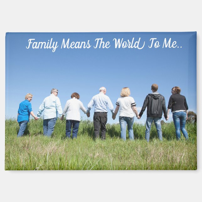 Imán Familia Significa El Mundo Para Mí. (Anverso)