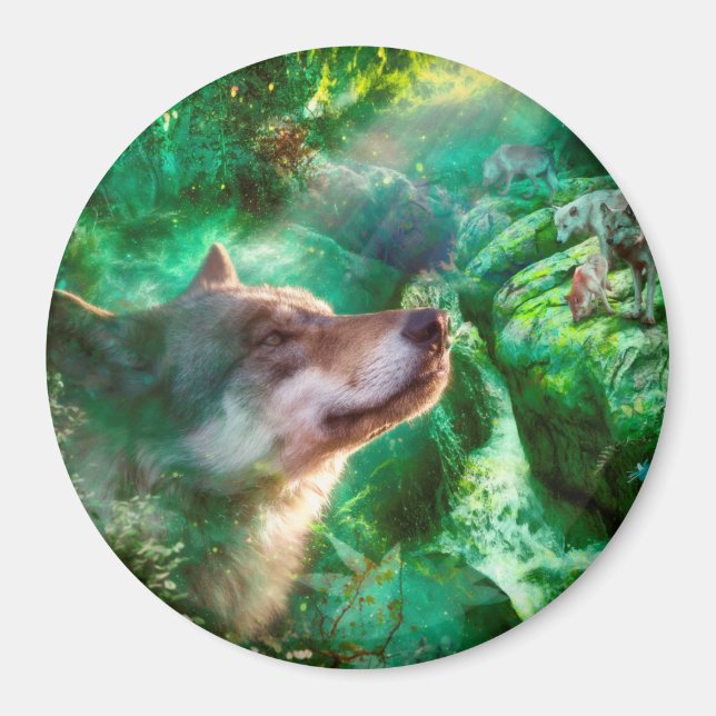 Imán Familia Wolf LIBRE DE VIVIR NUESTRAS VIDAS (Frente)