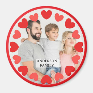 Imán Family Love birthday photo simple modern