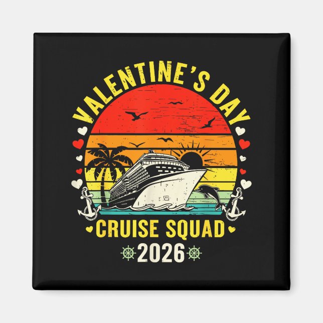 Imán Family Matching Valentines Day For Couples Cruise  (Frente)