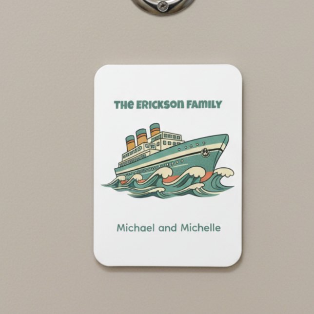Imán Family Name Cruise Ship Door Marker (Cruise ship door marker)