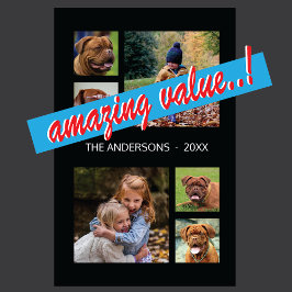 Imán Family Photo Collage Fun Fab Monogram