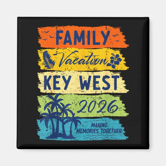 Imán Family Vacation 2026 Key West Matching Summer Vaca (Frente)