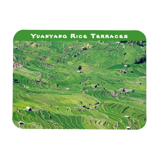 Imán Famosas terrazas de arroz yuanyang - Yunnan, China (Horizontal)