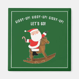 Imán Famoso caballo de vacaciones de Navidades