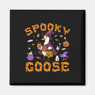 Imán Famoso café de ganso divertido Halloween Witch Wom