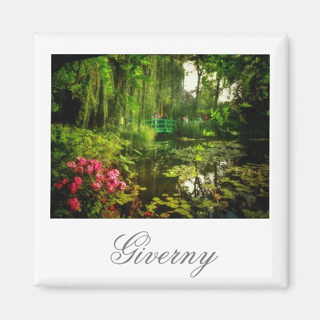 Imán Famoso Claude Monet Giverny Pond Lilies Magnet (Frente)