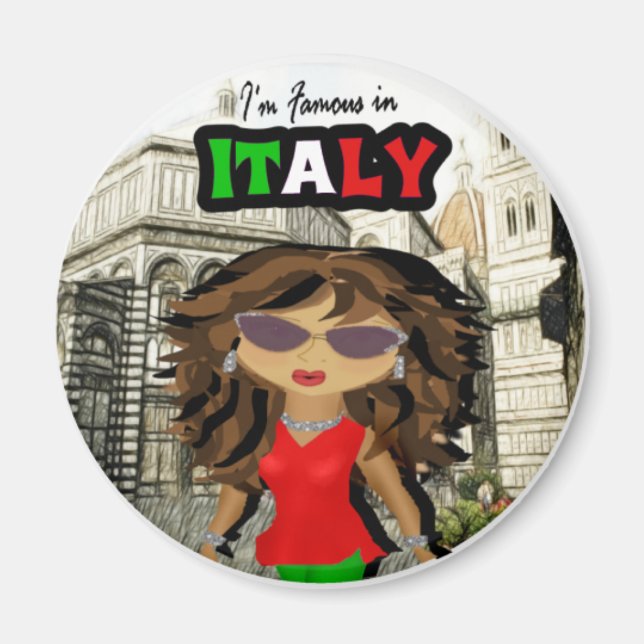 Imán Famoso en Italia - Diva (Frente)