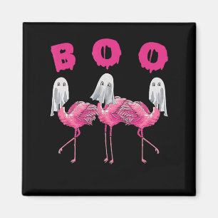 Imán Famoso fantasma Flamingo Boo Halloween Regalos de