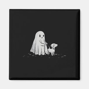 Imán Famoso fantasma Walking Dog Spooky Season Hallowee