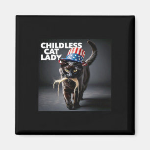 Imán Famoso gato sin hijos, Dama Trump, cabello fácil d
