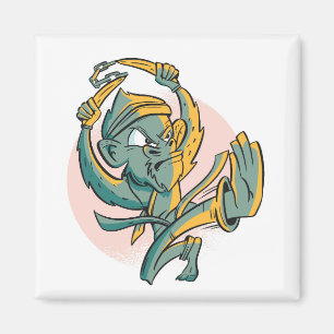 Imán Famoso luchador de plátanos mono