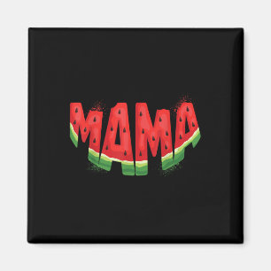 Imán Famoso Mama Watermelon Summer Fruit Family coincid