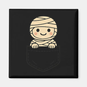 Imán Famoso micrófono bolsillo Pal Cute Mummy Halloween