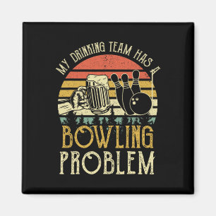 Imán Famoso Tee De Cerveza Mi Equipo De Bebidas Tiene U