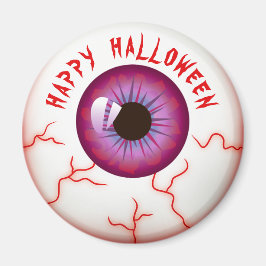 Imán Famoso tiro de sangre Eyeball Happy Halloween