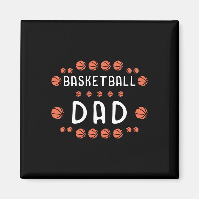 Imán Fan de Básketball Dad Mejor Daddy Ever Hooper (Frente)