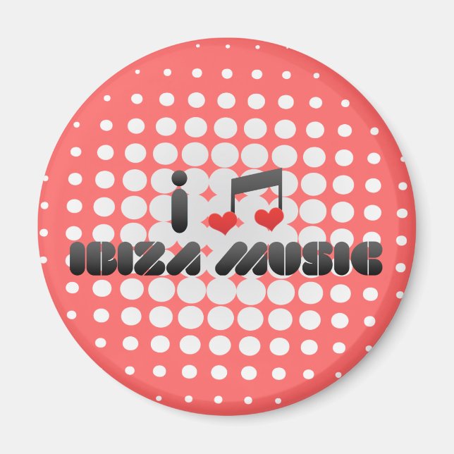 Imán fan de Ibiza Music (Frente)