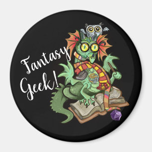 Imán Fan Dragon "Fantasy Geek"