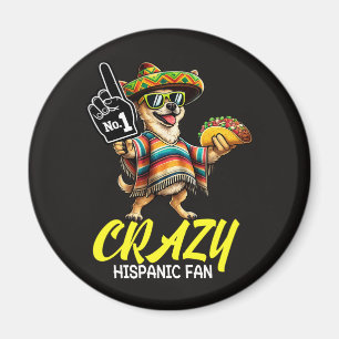 Imán Fan hispano loco - Chihuahua mexicano orgulloso di