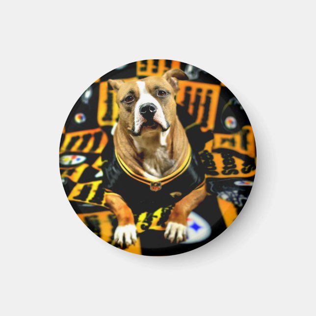 Imán Fanático de Pitbull Rescue Dog (Frente)