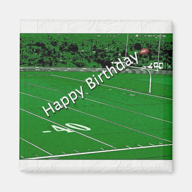 Imán Fanático del cumpleaños feliz (Frente)