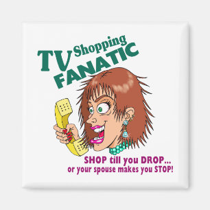 Imán Fanático que hace compras de la TV