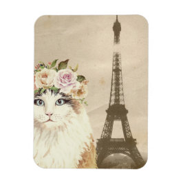 Imán Fancy Cat & Eiffel Tower