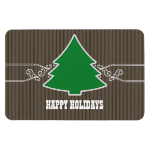 Imán Fancy Christmas Tree Swirls Premium Magnet