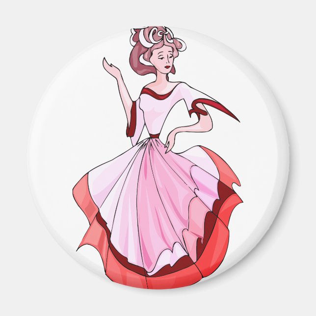 Imán Fancy Pink Dancer (Frente)